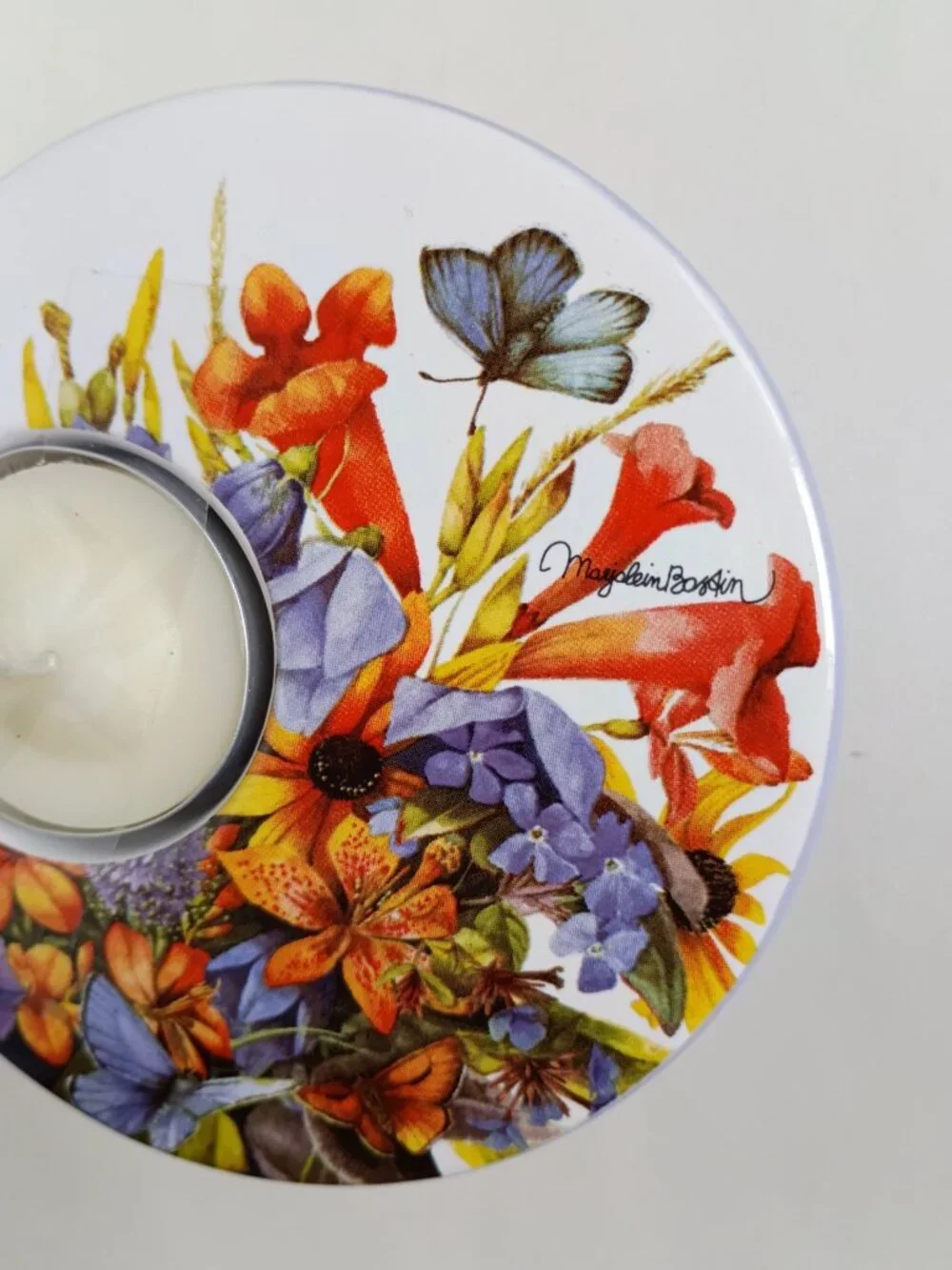 Marjolein Bastin Demdaco Butterfly Flower Every Garden Tealight Candle Holder